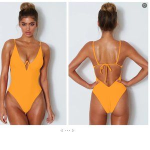 Playa Del Ray Sexy One Piece Orange